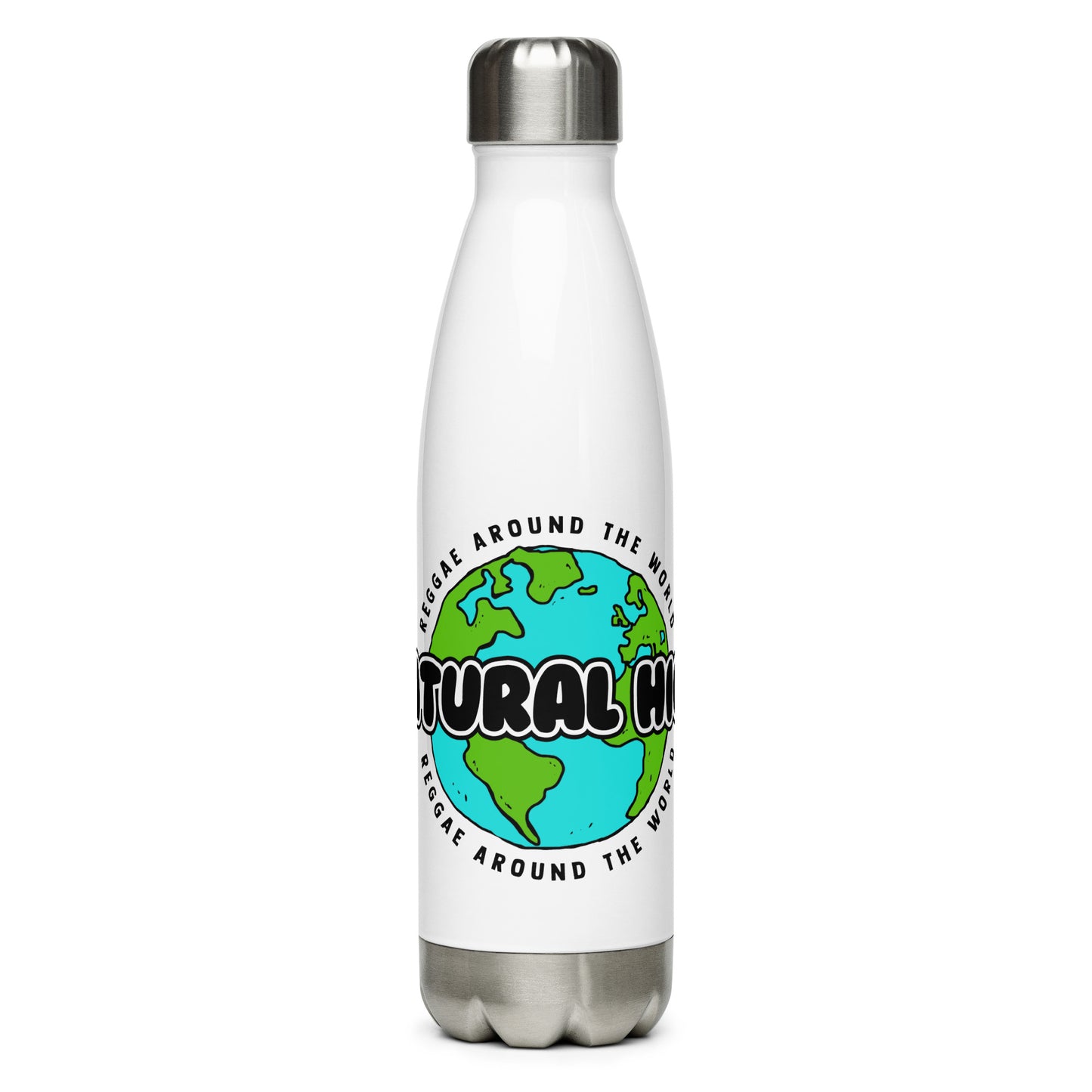 Z - NATURAL HIGH Reggae Around World  - Stainless steel hot or cold drink flask